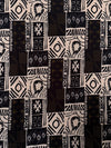 African Wax Print Fabric, Mud Cloth Style Patchwork Cotton, Tribal Sewing Textile