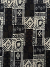 African Wax Print Fabric, Mud Cloth Style Patchwork Cotton, Tribal Sewing Textile