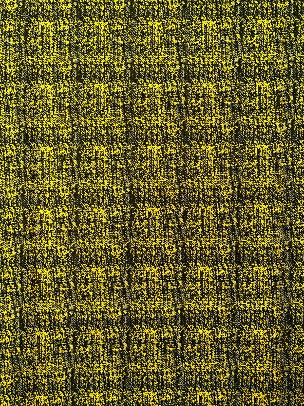 Yellow Black Geometric Ankara Cotton Fabric Per Yard, African Wax Print Sewing Material