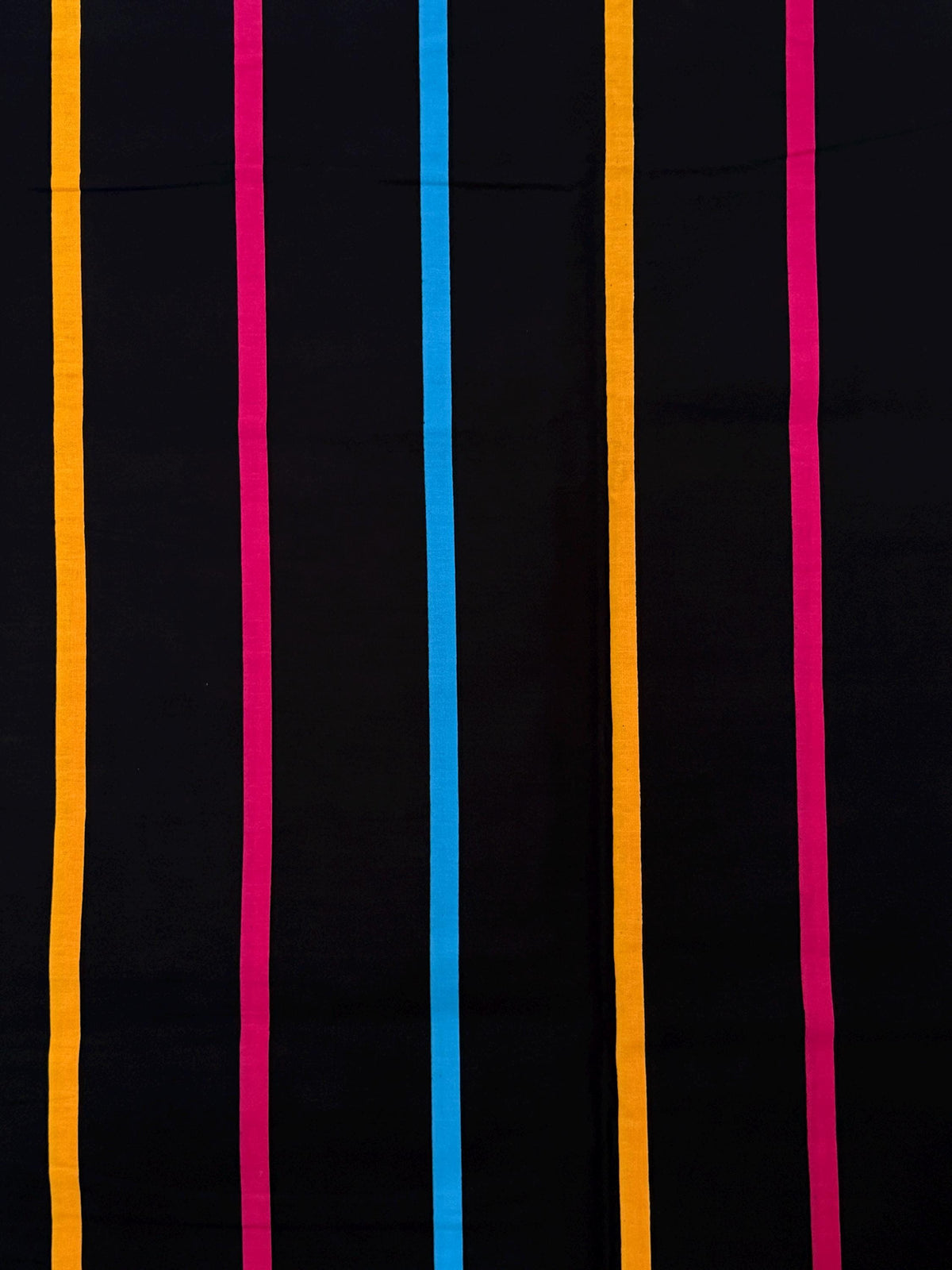 100% Cotton Ankara African Wax Print Fabric, Bold Vertical Stripes (Per Yard)
