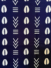Black White Cowrie Shell Chevron Ankara Cotton Fabric Per Yard, African Print Sewing