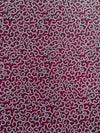 Burgundy White Dotted Scroll Ankara Cotton Fabric, Elegant Apparel Quilting Yardage