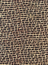 Ankara Cotton Fabric Per Yard, Cream Brown Black Mosaic, Sewing Apparel Home Décor