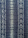 Navy Blue Cream Geometric Eye Stripe Cotton Fabric Per Yard, Ankara Sewing Material
