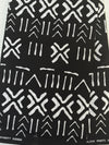 African Mud Cloth Print Fabric, Black White Tribal Cotton, Boho Sewing Apparel Crafts