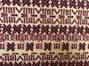 Burgundy Red Black Mud Cloth Tribal Cotton Fabric Per Yard, Ankara Sewing Apparel Crafts