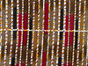 African Print Fabric, Burgundy Brown Mustard Gold Cotton, Textured Stripe Ankara Sewing Quilting