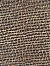 Ankara Cotton Fabric Per Yard, Cream Brown Black Mosaic, Sewing Apparel Home Décor