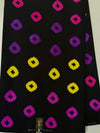 Mali Dogon African Print Fabric Per Yard, Hot Pink Purple Yellow Black Hollow Square Ankara Pure Cotton, Geometric African Sewing Fabric